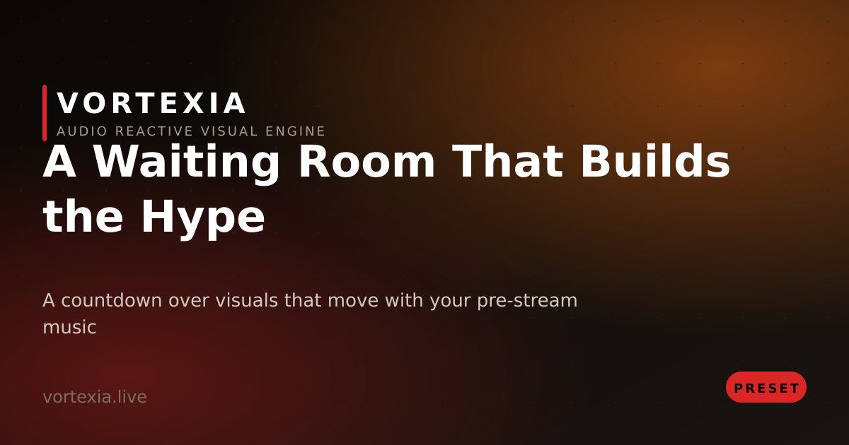 Kick Visuals Kick Waiting Room Visuals | Stream Starting Soon | Vortexia