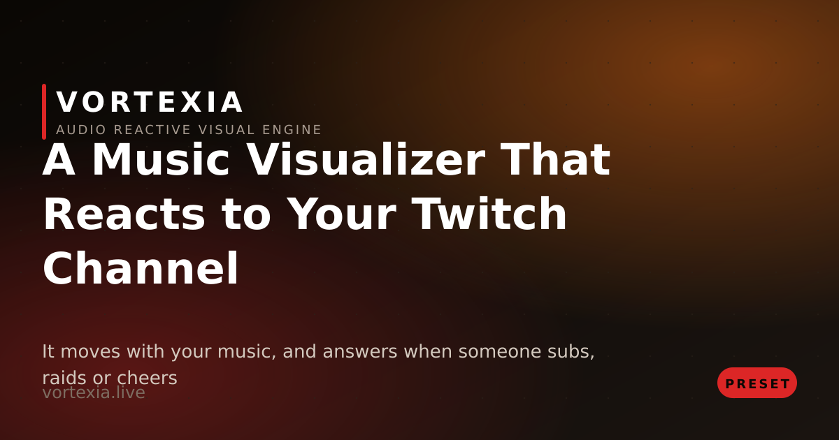 Music Visualizer for Twitch — Free Browser Source | Vortexia